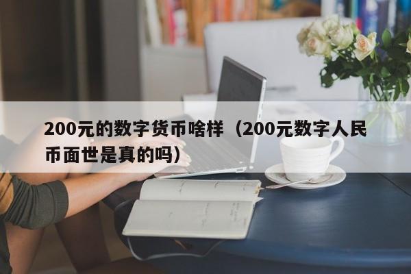 200元的数字货币啥样（200元数字人民币面世是真的吗）