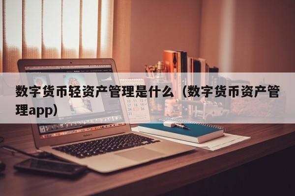 数字货币轻资产管理是什么（数字货币资产管理app）